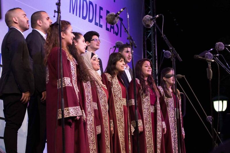 The Amaan Choir from Jordan will perform new oriental and Sufi-inspired compositions at ChoirFest Middle East, taking place at The Els Club in Dubai this weekend. Courtesy of The Fridge   