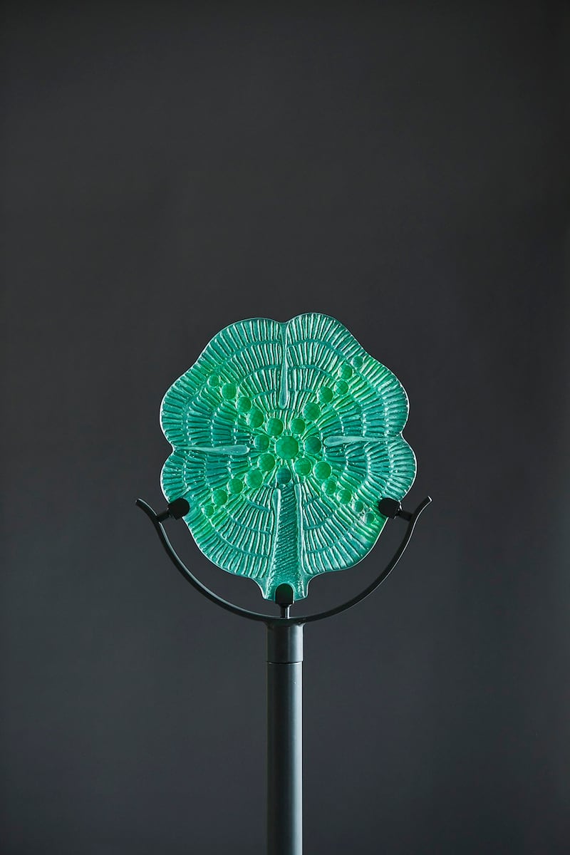 Max Jaquard's reworking of the Irish shamrock from the gown. Photo: Max Jacquard