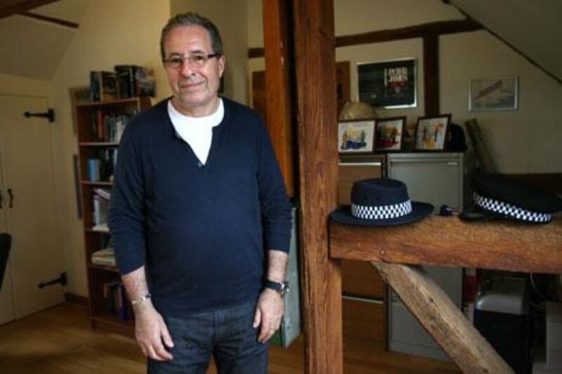 The author Peter James at his home in Beddingham, England.