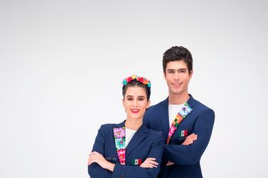 This image provided by High Life Mexico shows the opening ceremony outfits for team Mexico.  The Mexico Olympic Committee held a national online competition to choose the looks from three designs done by High Life.  The winning design honors Oaxaca in a single, brightly colored lapel.  (High Life Mexico via AP)