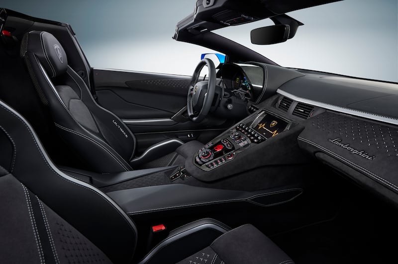 The cabin is trimmed in black leather and Alcantara, with plenty of personalisation options