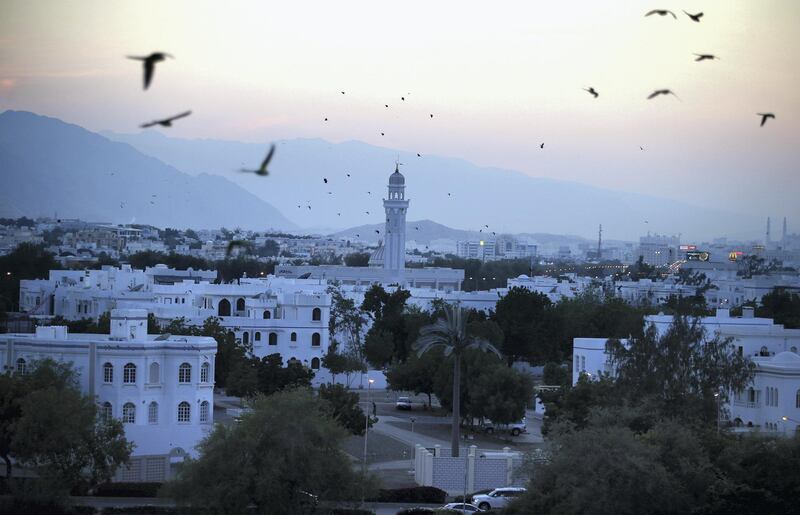 MUSCAT, OMAN - NOVEMBER 18:  A general view of the Muscat skyline on November 18, 2014 in Muscat, Oman. Prince Harry is on a three day visit to Oman before heading to Abu Dhabi to compete in a charity polo match for his charity Sentebale.  (Photo by Chris Jackson/Getty Images)