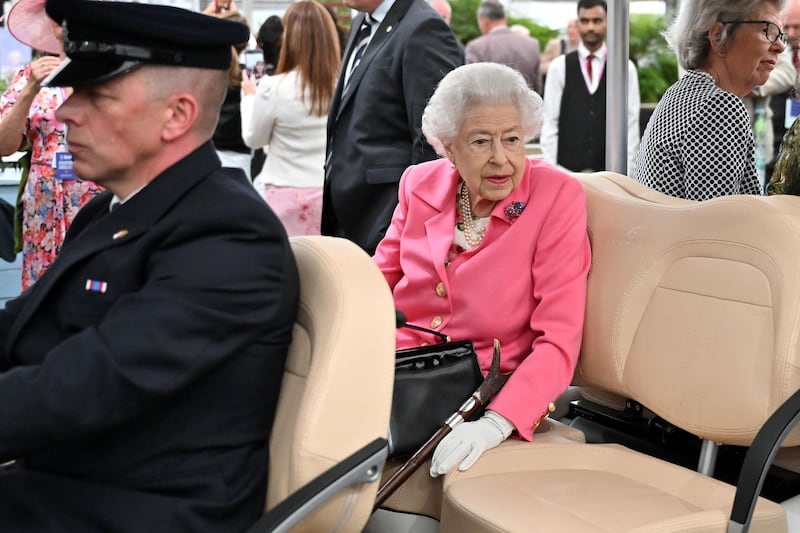 Buckingham Palace, the administrative centre of the British monarchy, said the vehicle used by Queen Elizabeth was built by Danish firm Garia and designated a Royal Household buggy. AFP