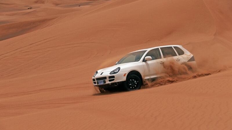 A first-generation Cayenne gets a sand blast.