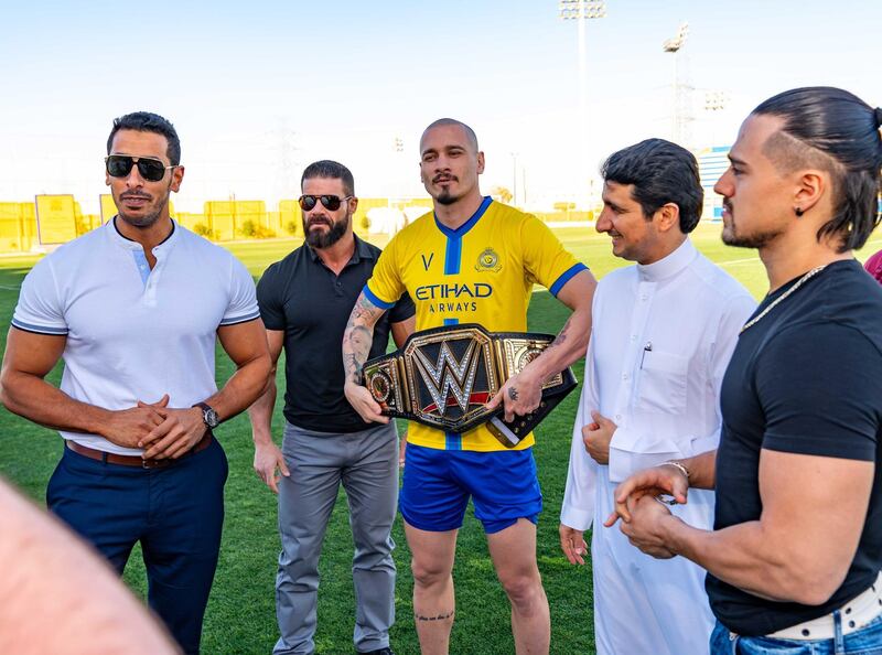 FEB 26, 2020,  WWE Super Showdown media junket in Riyadh, Saudi Arabia. Photo by Craig Melvin