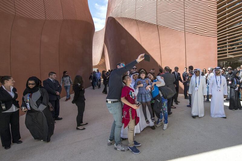 The UAE pavilion's architects, Foster + Partners took their inspiration from the evocative landscape and sustainable traditional architecture of the Emirates. Giuseppe Aresu / The National