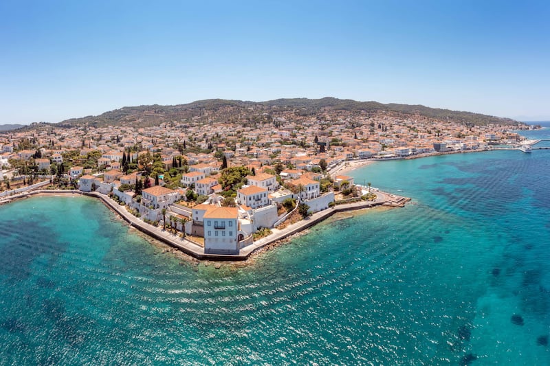 The Greek island of Spetses. Part of the CSP is an agreement to turn some Greek islands into green economic models. Getty Images