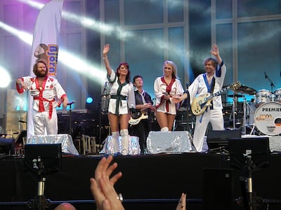Abba tribute band Bjorn Again in London in 2012. Redferns via Getty Images