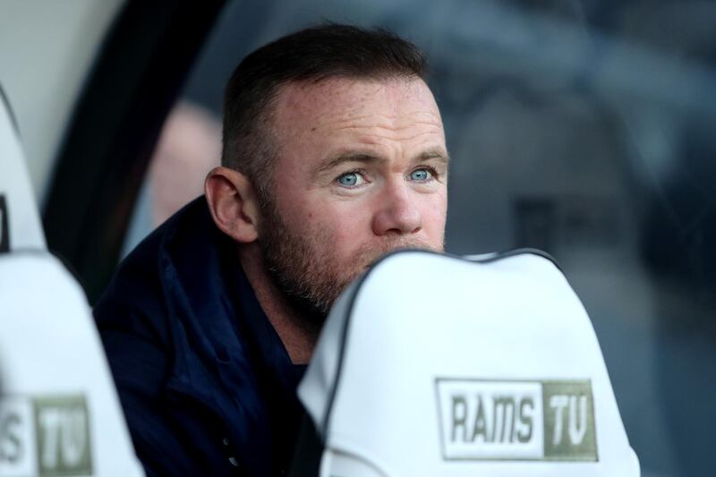 Wayne Rooney during the Championship match between Derby County and Millwall. Getty Images