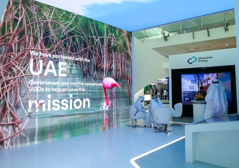 The Mubadala Energy stand at the exhibition