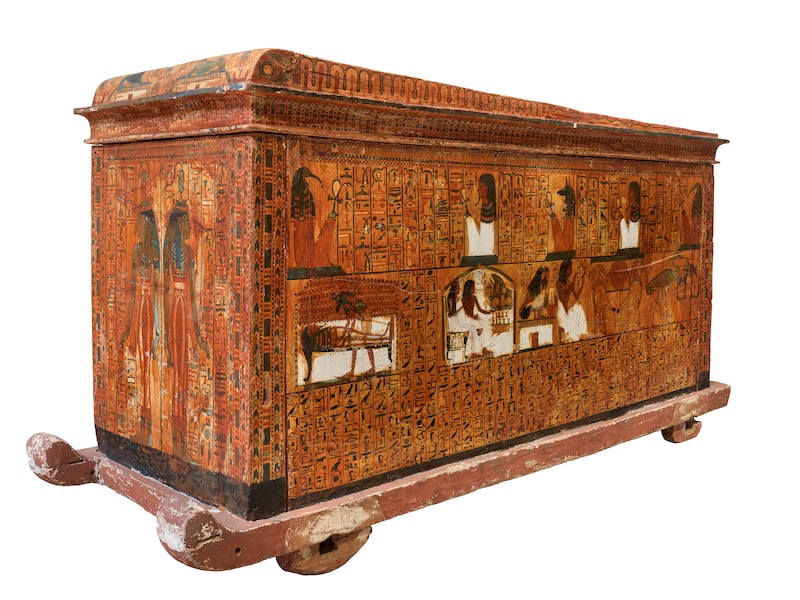 Sennedjem's outer coffin. Photo: World Heritage Exhibitions