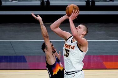 Nikola Jokic scored 29 points to help the Denver Nuggets to victory over the Phoenix Suns. AP Photo