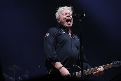 The Offspring frontman Dexter Holland on stage at the 2022 Azkena Rock Festival in Spain. EPA 