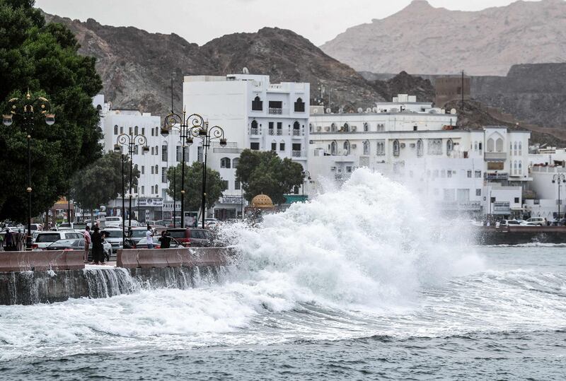 The popular seafront area of Mutrah is one of the worst-hit parts of Oman so far.