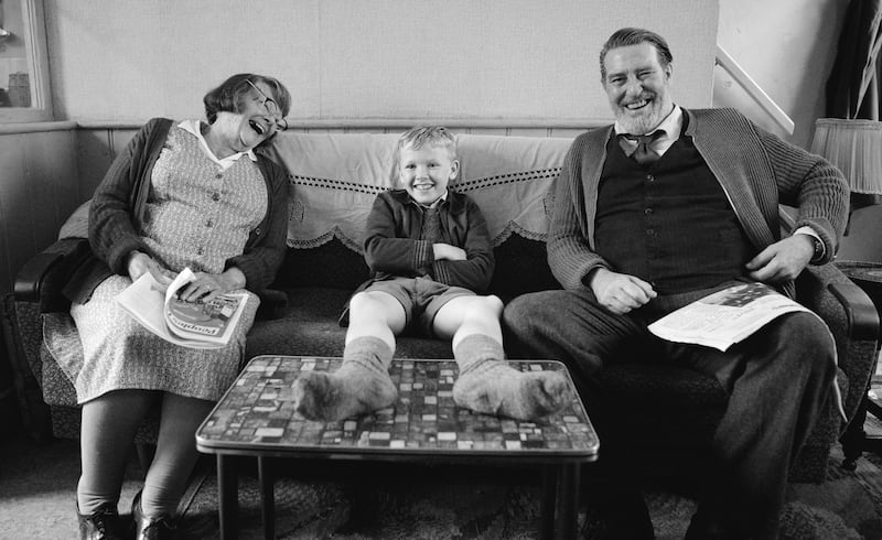 From left, Judi Dench, Jude Hill and Ciaran Hinds in a scene from 'Belfast', which is up for seven awards. AP