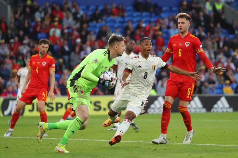 WALES PLAYER RATINGS: Wayne Hennessey - 8. The hero from the World Cup play-off match against Ukraine carried on his outstanding run of form and made a couple of really good saves. The pick of them was from De Bruyne when the Manchester City player tried his luck with a shot towards the near the post when it looked like he might cross. AFP