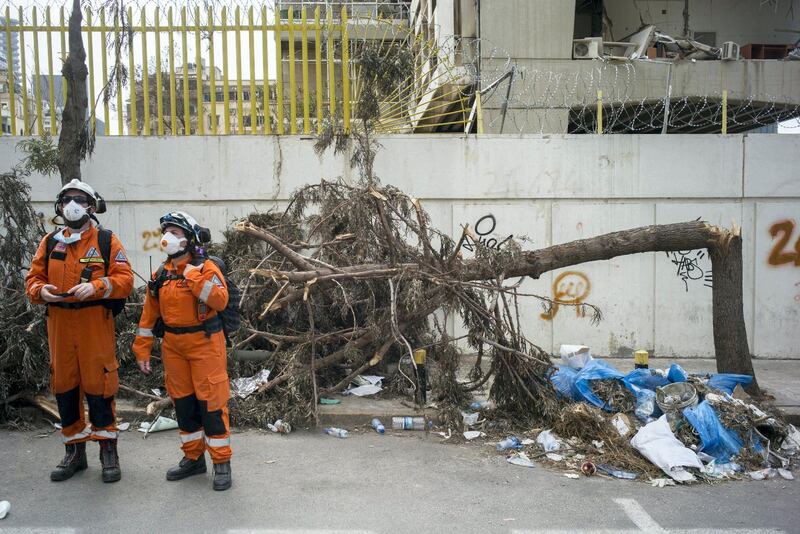 LEBANON, Beirut. 12th August 2020. 
SARAID is a British charity which arrived in Beirut 49 hours after a blast ripped through the city, causing more than 140 deaths, 300,000 homeless and structural damage to a 20km radius. 