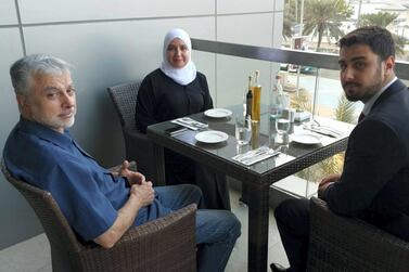 Syrian hostage Majd Kamalmaz and former Emirati business partner, courtesy: Ibrahim Kamalmaz