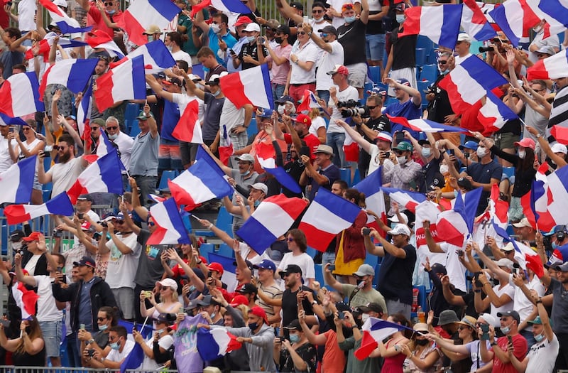 French Formula One fans at the race. Reuters