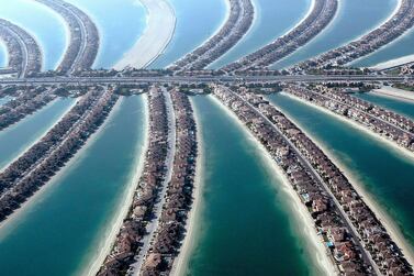 Palm Jumeirah in Dubai is home to many mult-million dirham properties. AFP 