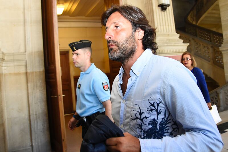 Arnaud Mimran arrives at the Paris courthouse on July 7, 2016. Bertrand Guay / AFP