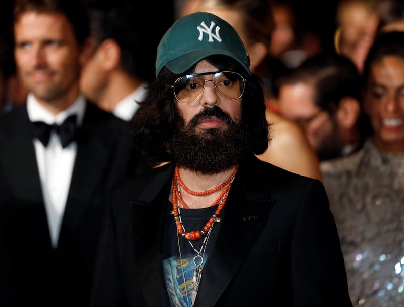 Gucci's designer Alessandro Michele arrives at the "Green carpet Fashion Awards" event during the Milan Fashion Week in Milan, Italy, September 24, 2017. REUTERS/Stefano Rellandini