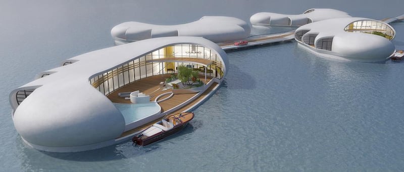 #41 – Check out the sweet snapshot of a floating home in this picture. It was on offer at Cityscape Global in Dubai. Was the approximate price tag on one of these babies higher or lower than US$8 million? Courtesy NLW