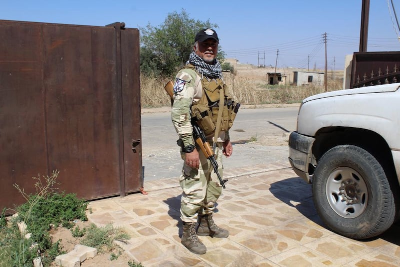Albert Kisso, 48, commander of the Dwekh Nawsha militia at their base in the village of Bakufa, near Al Qosh in Nineveh province. Florian Neuhof for The National