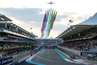 Etihad Airways Flyover before the final race at the Etihad Airways Abu Dhabi Grand Prix. Victor Besa/The National