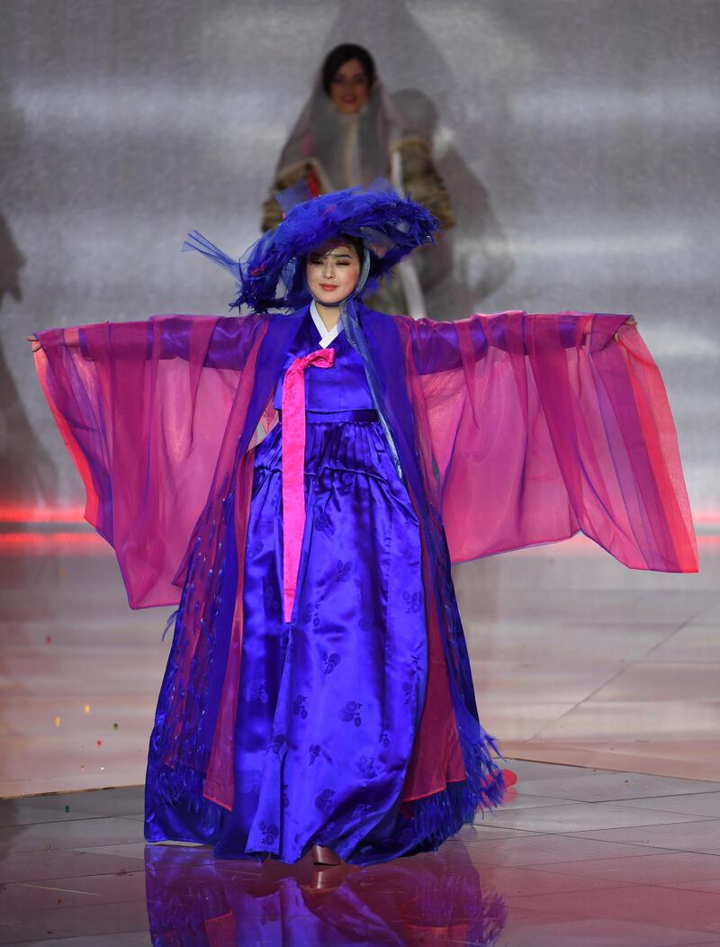 Miss Korea Lim Ji-yeon performs during the Miss World 2019 final in the ExCel centre in London. EPA