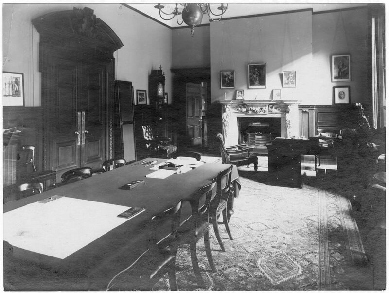 Room 262, which was the conference room of the Minister of War. Photo: Imperial War Museum