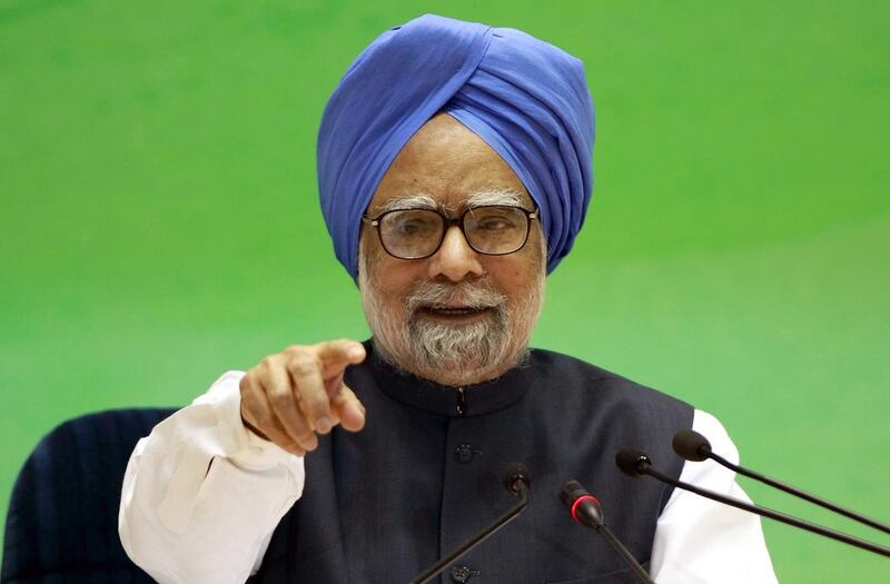Manmohan Singh will not seek a third term as India's prime minister after 10 years in the job. Pankaj Nangia / Bloomberg
