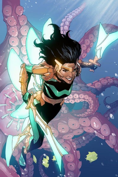 Wave is a new Filipino superhero who hails from the ocean. Greg Pak / Twitter