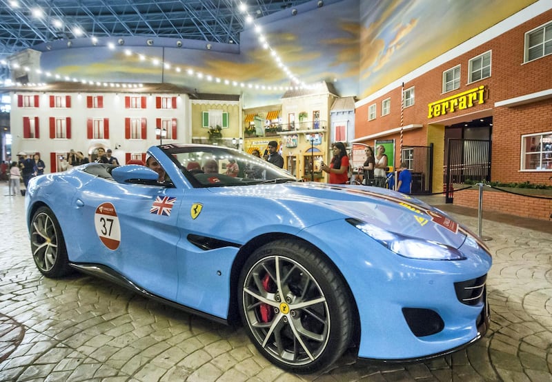 ABU DHABI, UNITED ARAB EMIRATES - First time in the Middle East, the Ferrari Cavalcade where 100 Ferraris driving around Ferrari World.  Leslie Pableo for the National
