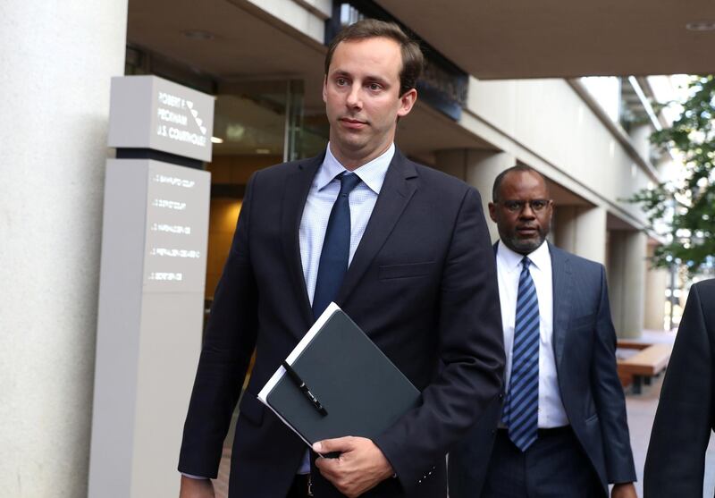 SAN JOSE, CALIFORNIA - SEPTEMBER 04: Former Google and Uber engineer Anthony Levandowski leaves the the Robert F. Peckham U.S. Federal Court on September 04, 2019 in San Jose, California. Levandowski appeared at a bond hearing after he was indicted on 33 criminal counts related to alleged theft from his former employer Google of autonomous drive technology secrets.   Justin Sullivan/Getty Images/AFP