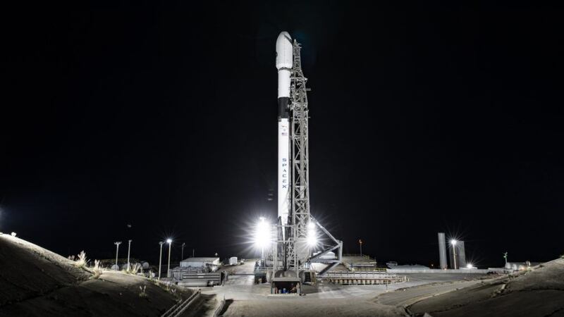 A SpaceX Falcon 9 rocket at a Cape Canaveral in Florida. Photo: Salem Al Marri / Twitter