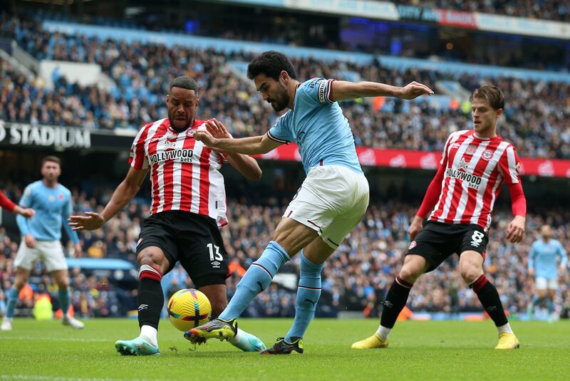 Ethan Pinnock – 8 Excellent in a back three for Brentford, Pinnock dominated the air and was kept on his toes making a stunning 15 clearances to keep City’s chances limited. 

PA