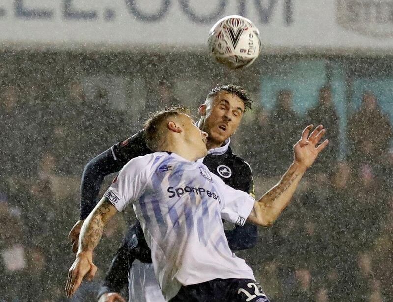AFC Wimbledon 1 Millwall 2. Saturday 7pm. Both sides have caused shocks on their run to the last 16. But Championship Millwall, who have had a knack of decent cup runs in recent years, will reach the quarter-finals again, with the likes of Lee Gregory, pictured, being the difference maker. Action Images via Reuters