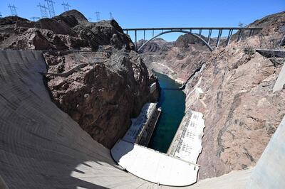Hoover Dam on the Colorado River at the Nevada and Arizona state border. AFP