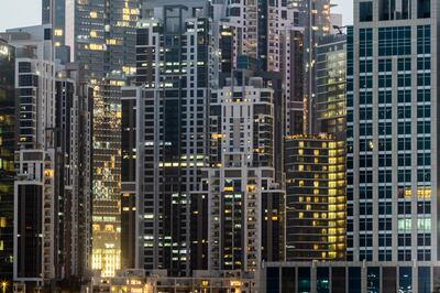 Business Bay's Executive Towers, a complex of 12 tall buildings, sit at the heart of the high-rise district. Antonie Robertson / The National