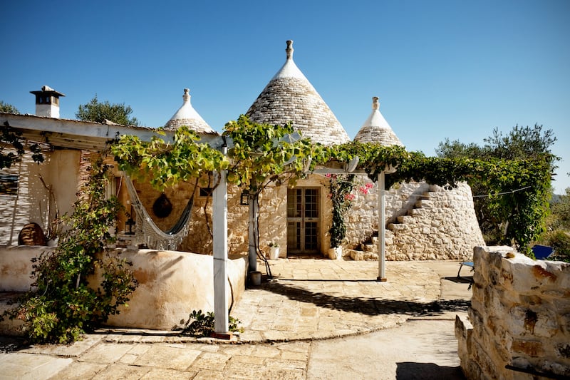 4. A traditional trullo house in Apulia, Italy.