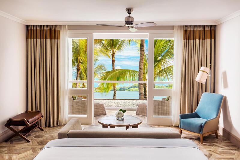 <p>A lagoon room is as it sounds, offering views of the nearby lagoon. One&amp;Only Le Saint Geran</p>
