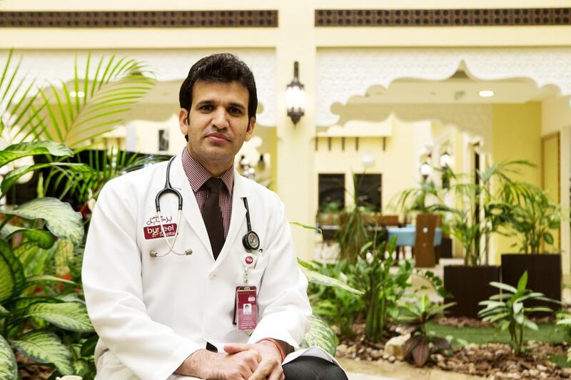 Dr Trilok Chand is a specialist in respiratory medicine at Burjeel Hospital in Abu Dhabi. Christopher Pike / The National