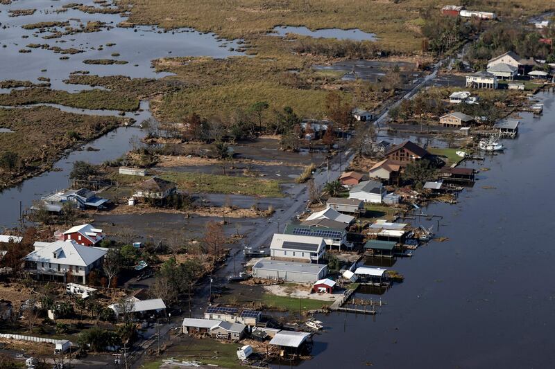 Damage inflicted by Hurricane Ida in Louisiana.  AFP