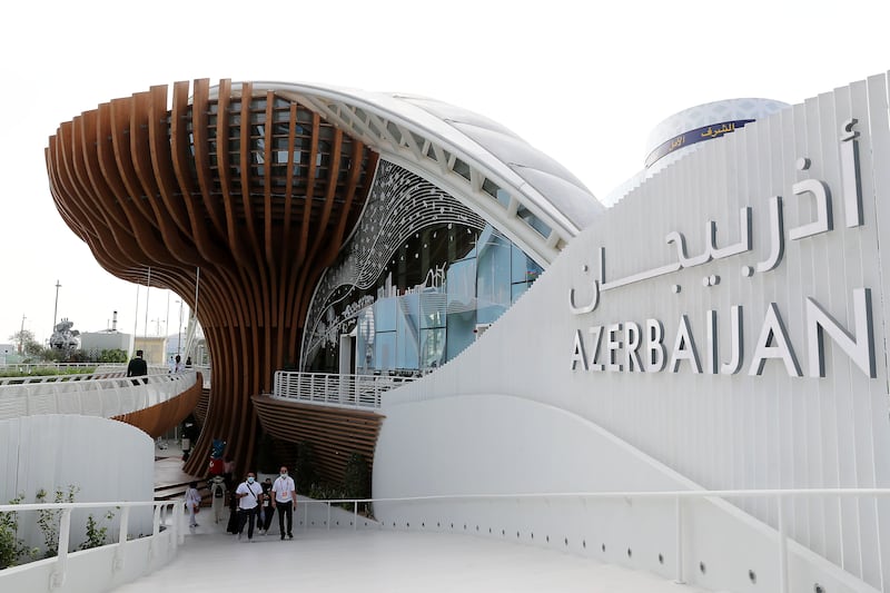 The Azerbaijan pavilion was designed by Elisa Ruggeri. Pawan Singh / The National