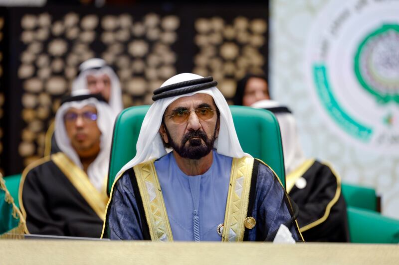 Sheikh Mohammed bin Rashid, Vice President and Prime Minister of the UAE and Ruler of Dubai, attends the 31st Arab Summit as the head of the UAE delegation. Photo: The Government of Dubai Media Office