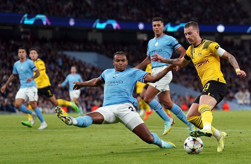 Manuel Akanji 6 – Another solid performance for the new signing, against his former side, although he did lose sight of Bellingham in the build-up to the opening goal. AP