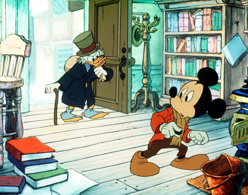 No Merchandising. Editorial Use Only. No Book Cover Usage
Mandatory Credit: Photo by c.W.Disney/Everett / Rex Features ( 1041003a )
MICKEY'S CHRISTMAS CAROL, Scrooge McDuck, Mickey Mouse, 1983
Mickey's Christmas Carol - 1983

