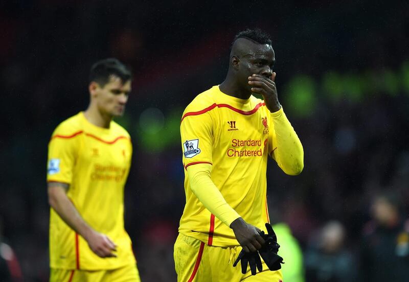 Mario Balotelli of Liverpool. Getty Images