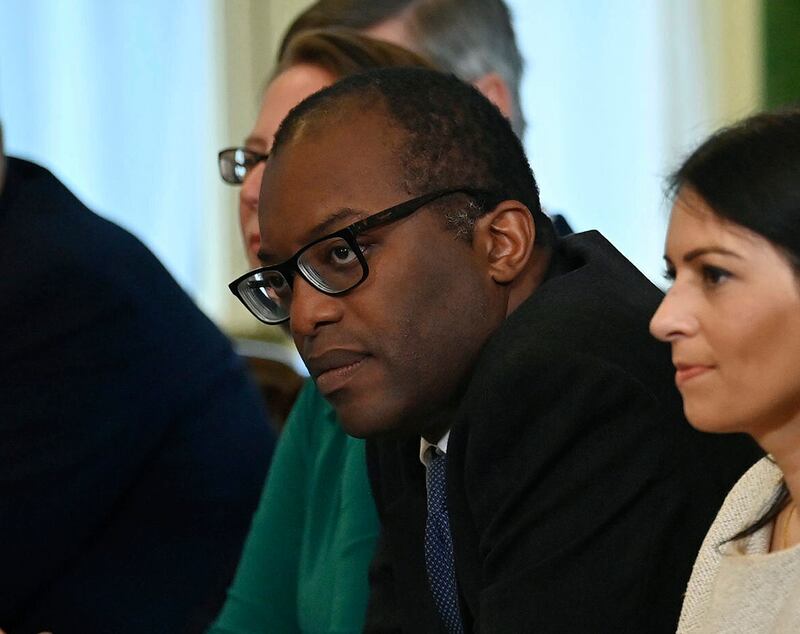 Britain's Business Secretary Kwasi Kwarteng has said it is not fair to throw taxpayers money at struggling gas firms if they are experiencing problems due to poor leadership. Photo:  Ben Stansall / Pool Photo via AP